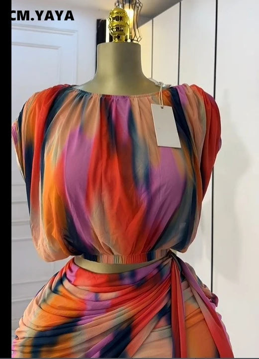 Tie Dye Skirt Set