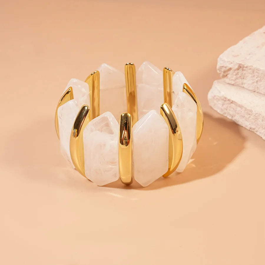 Geometric Rhombus Acrylic Bangle