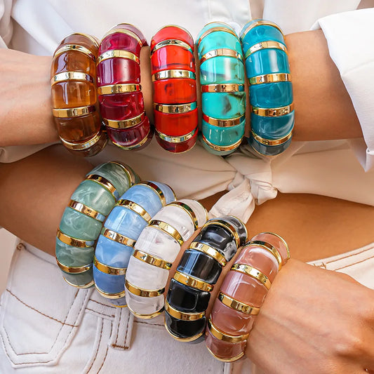 Thick Resin Statement Bracelet