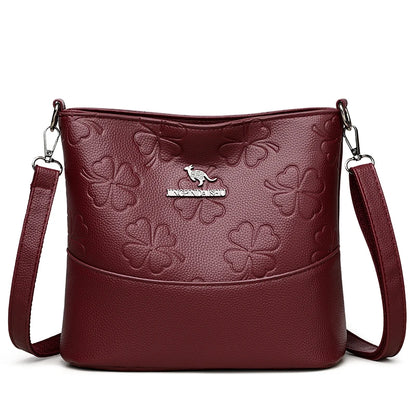 Luxury Check Print Bucket Bag