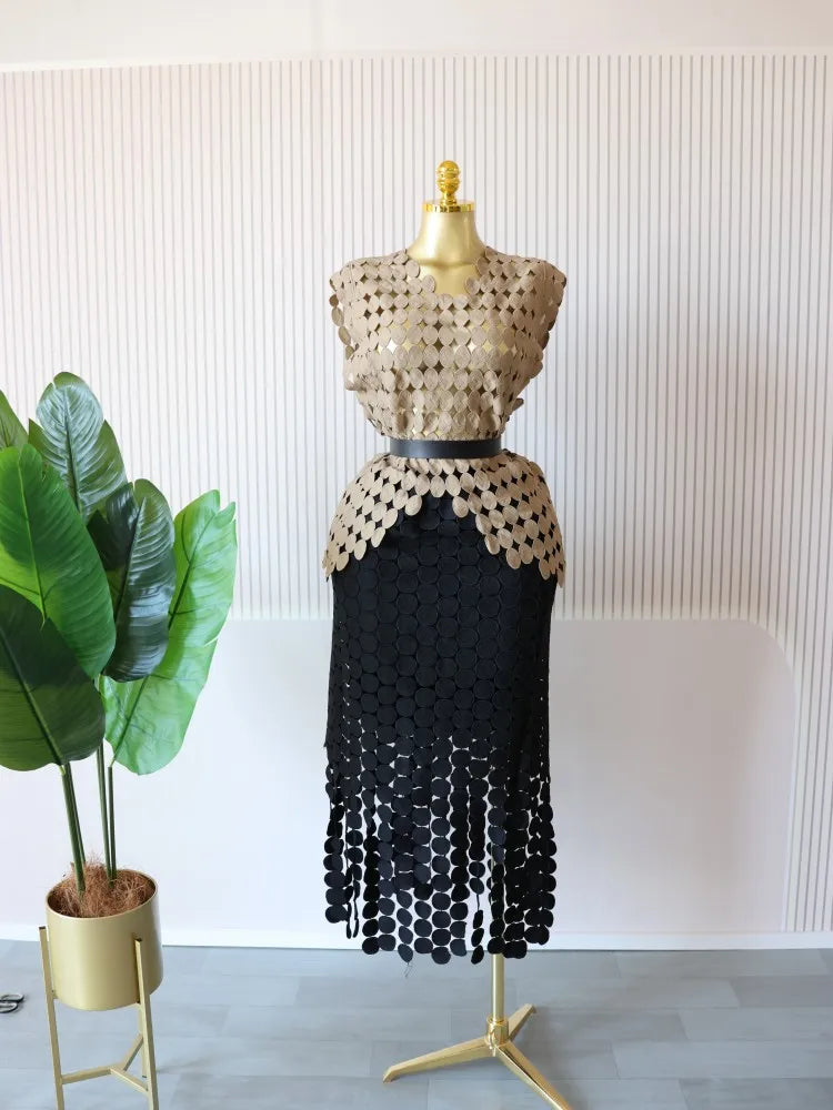 Crop Top Skirt Set