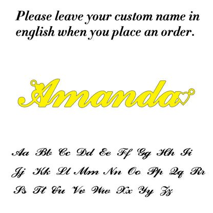 Stainless Steel Personalised Name Necklace for Women