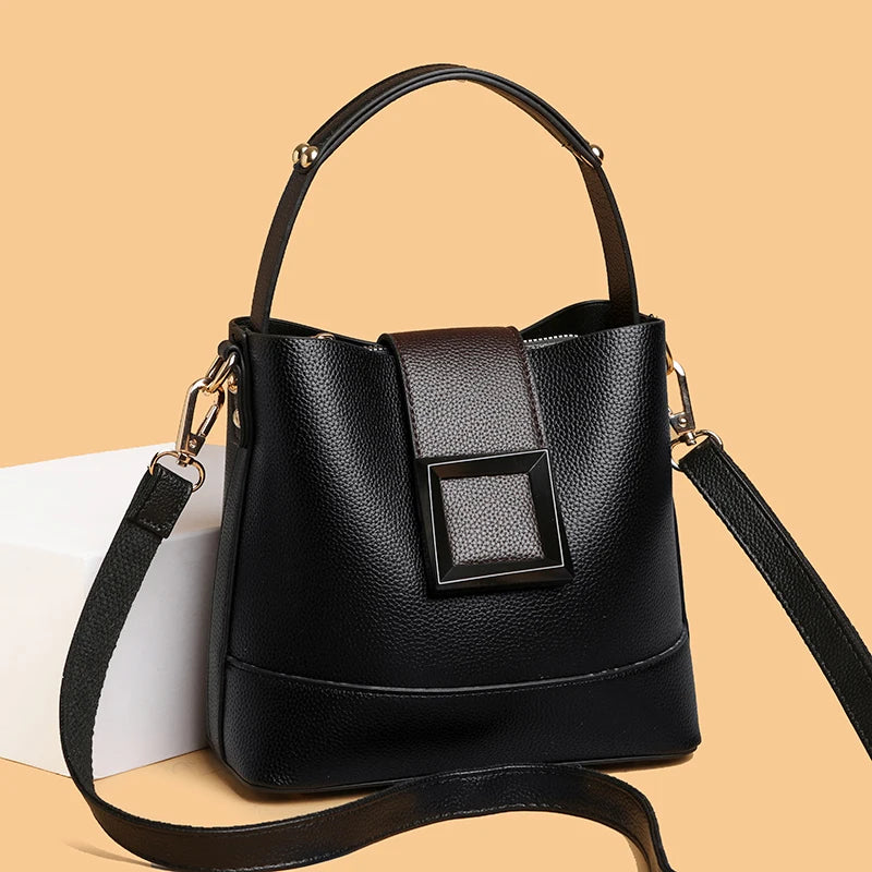 Retro Bucket Handbag Set