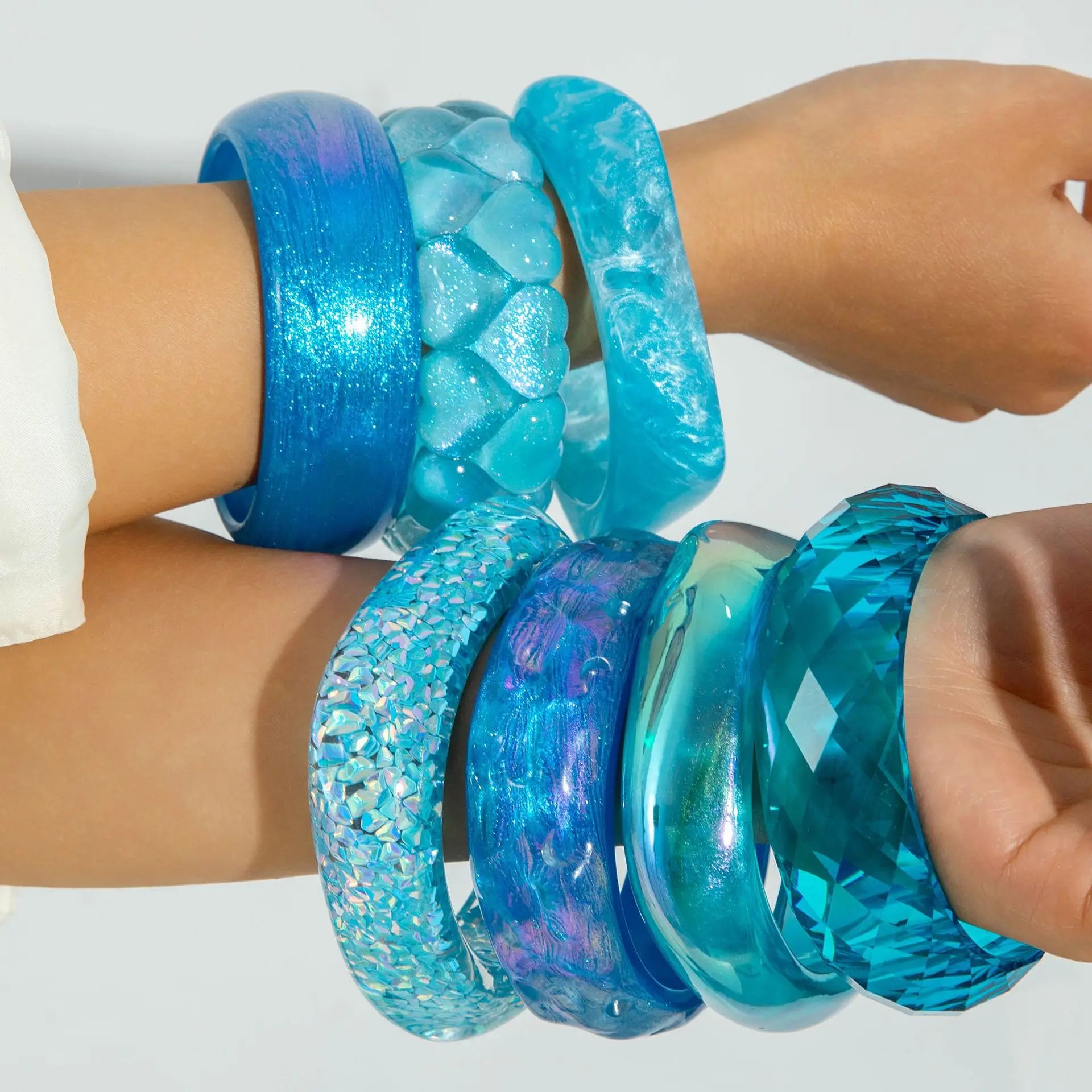 Blue Vintage Charm Bangle