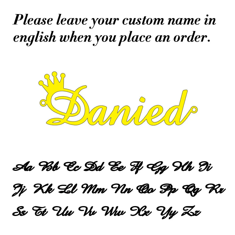 Stainless Steel Personalised Name Necklace for Women