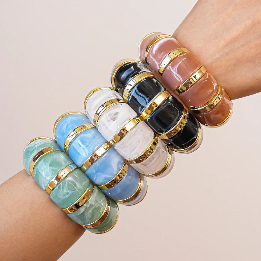 Thick Resin Statement Bracelet
