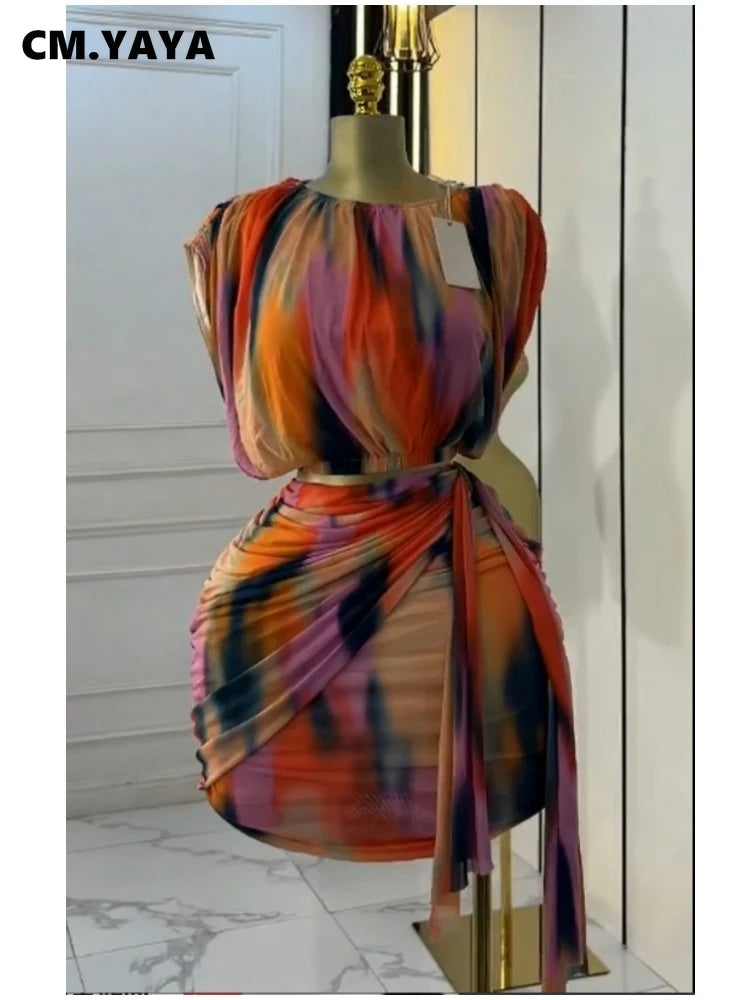 Tie Dye Skirt Set