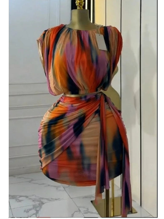Tie Dye Skirt Set