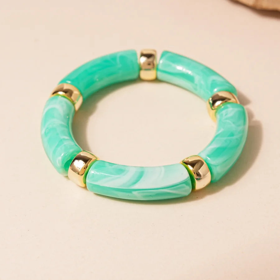 Turquoise Resin Wide Bangle