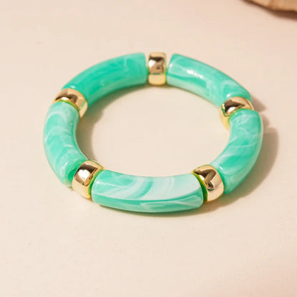 Turquoise Resin Wide Bangle
