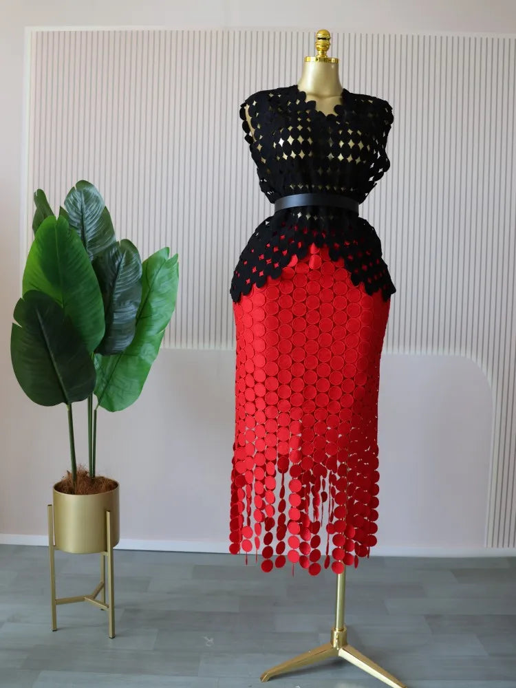 Crop Top Skirt Set