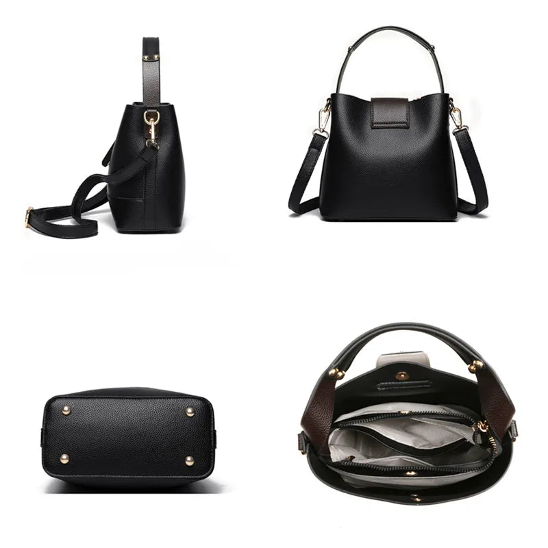 Retro Bucket Handbag Set