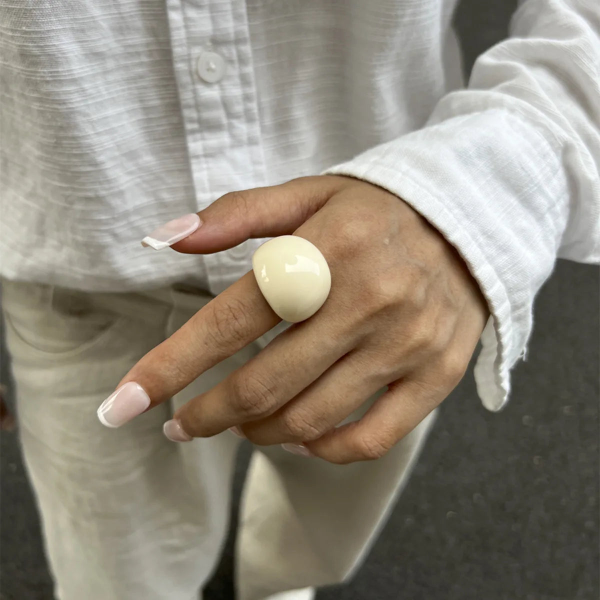 Korean Acrylic Statement Ring