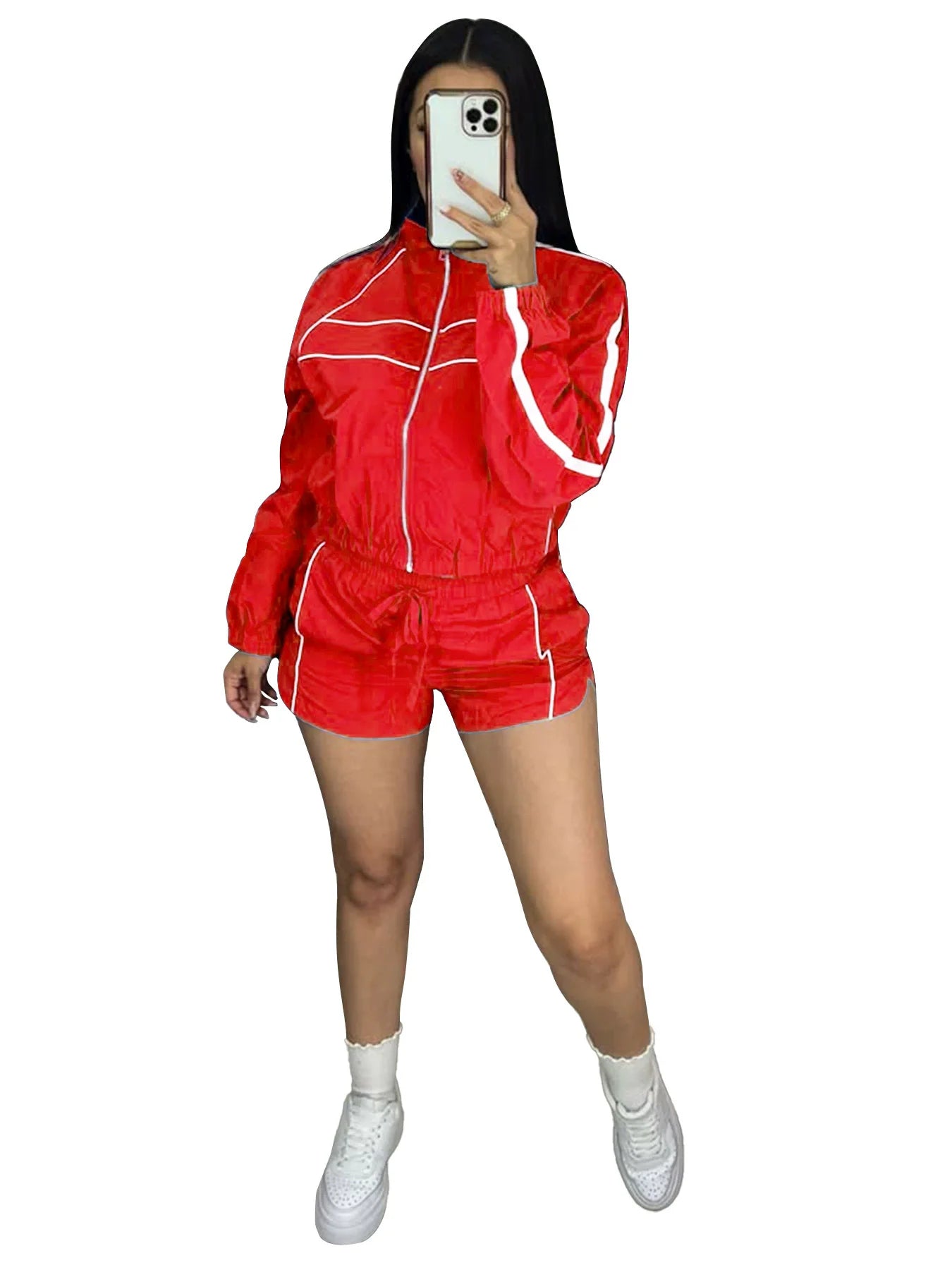 Jacket Shorts Two Piece Set