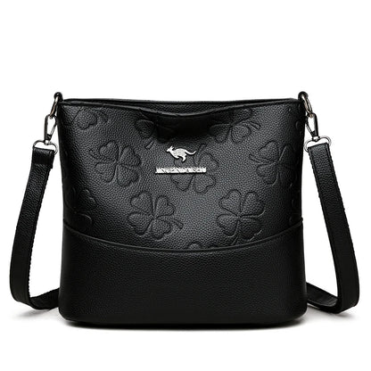 Luxury Check Print Bucket Bag
