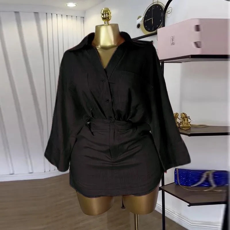 Shirt Shorts Matching Set