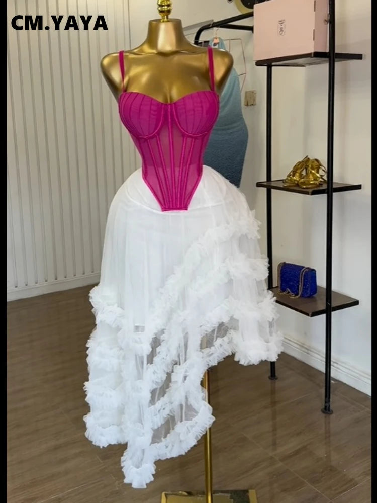 Crop Top Skirt Set Elegant