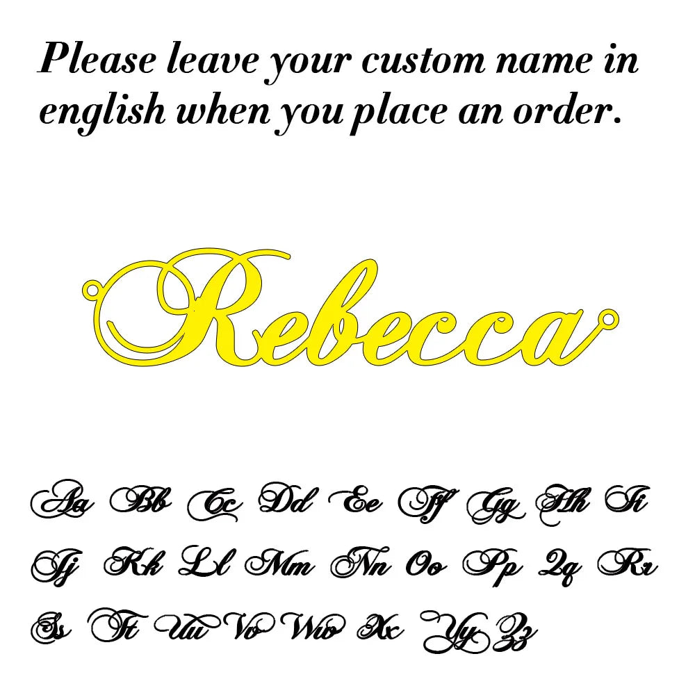Stainless Steel Personalised Name Necklace for Women