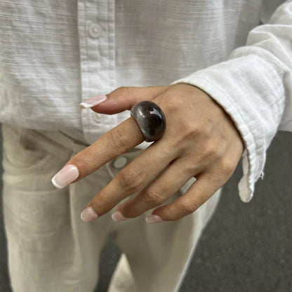 Korean Acrylic Statement Ring
