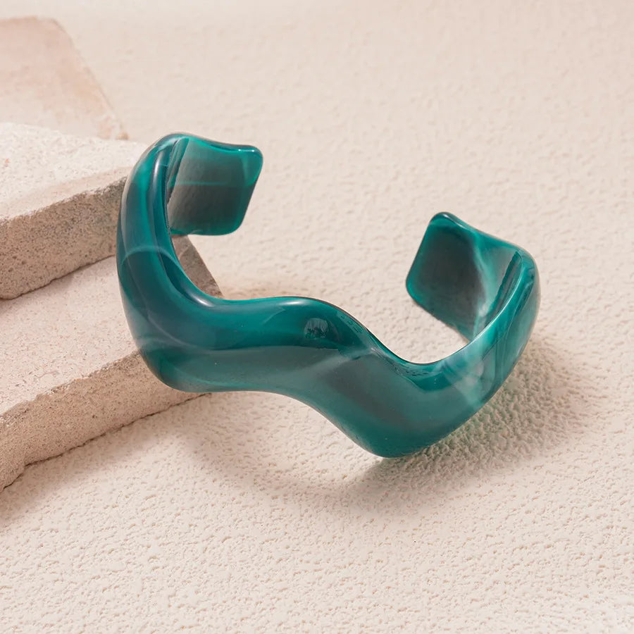 Blue Green Wave Bangle
