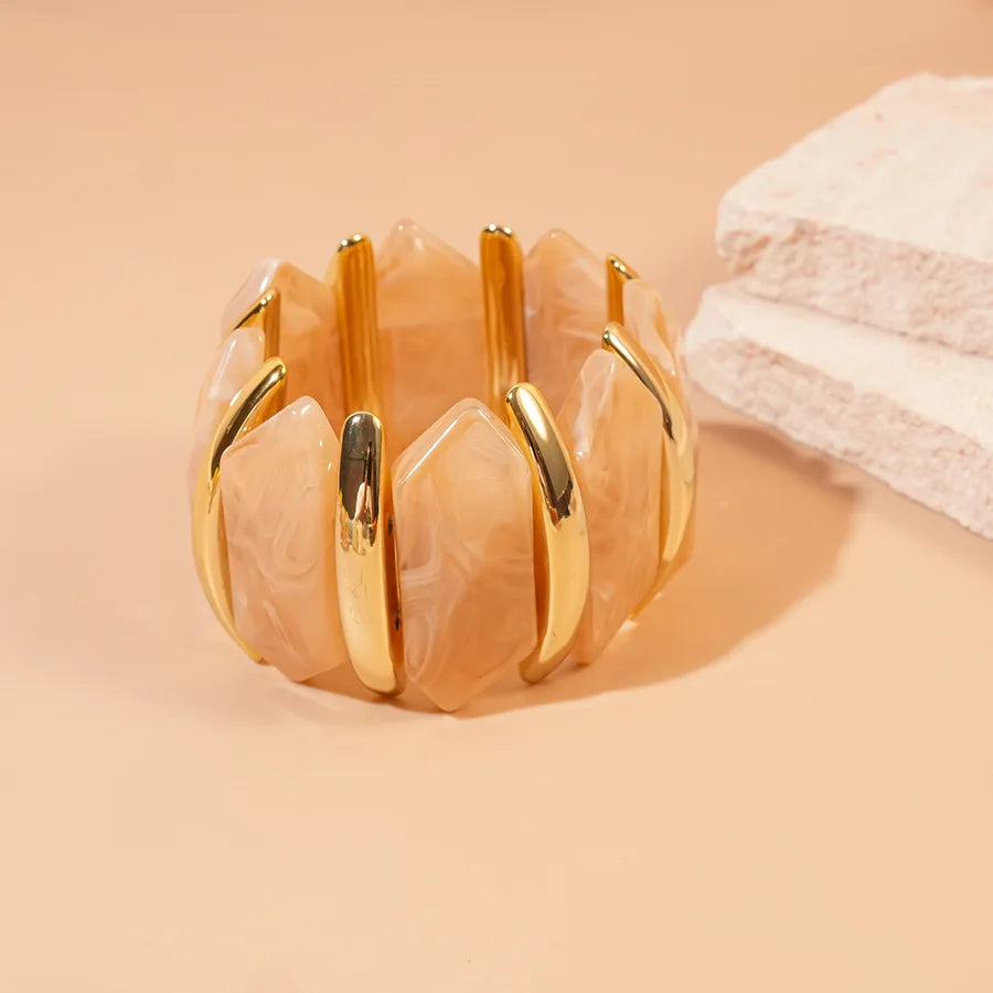Geometric Rhombus Acrylic Bangle