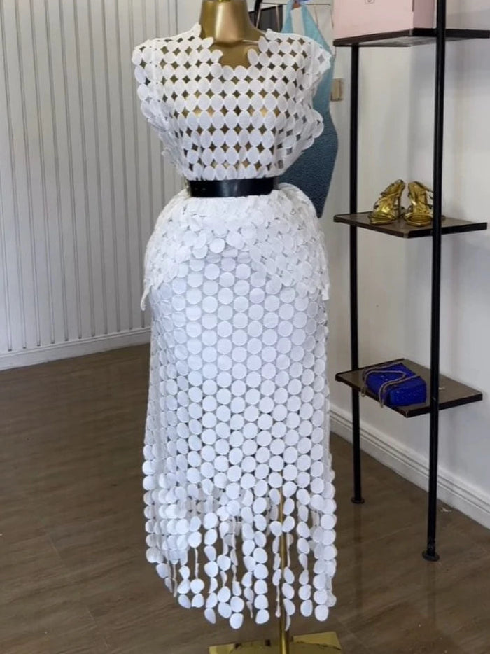 Crop Top Skirt Set