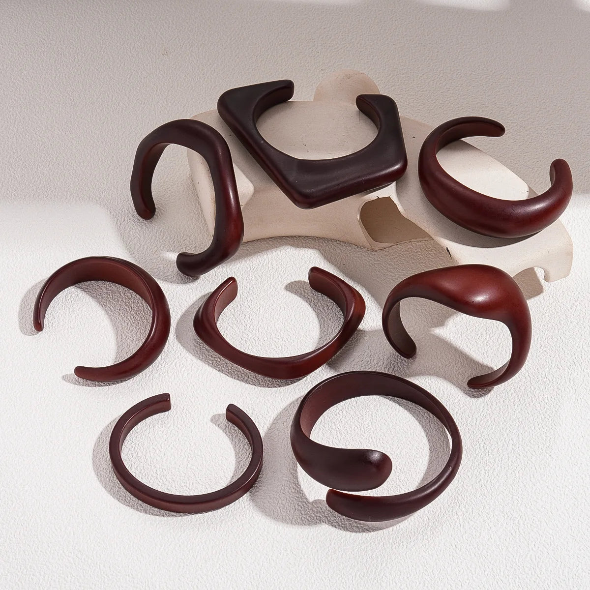 Coffee Acrylic Cuff Bracelet