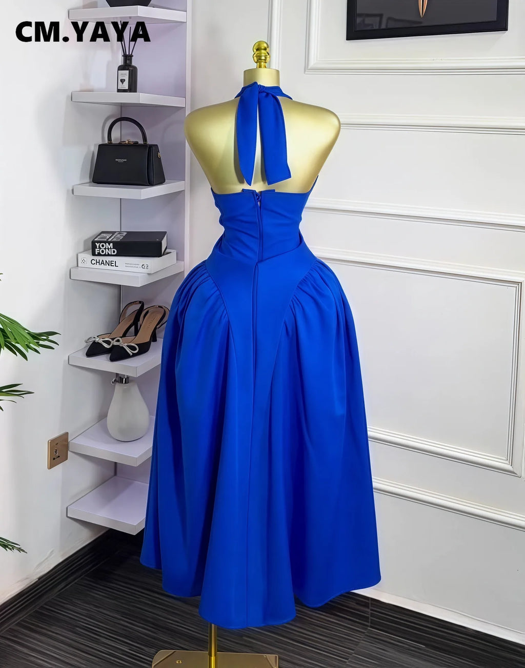 Halter Backless Maxi Dress