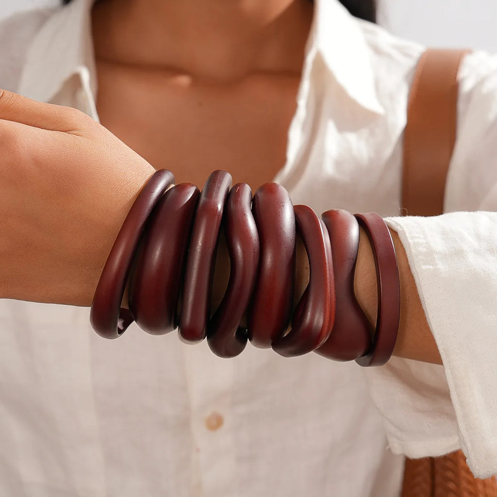 Coffee Acrylic Cuff Bracelet