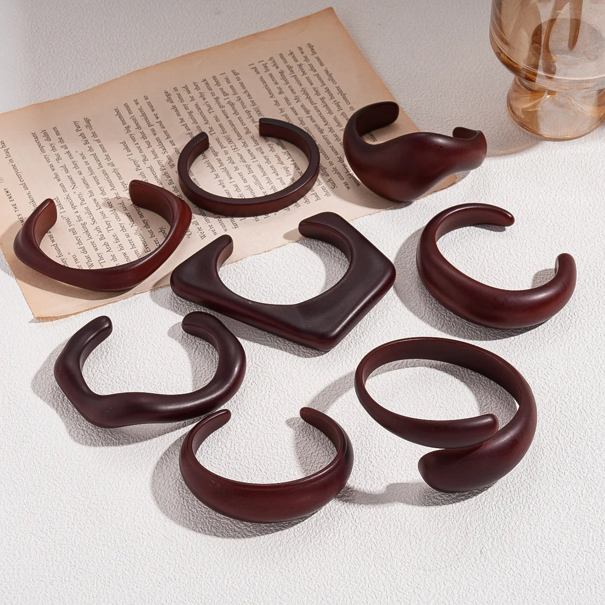 Coffee Acrylic Cuff Bracelet