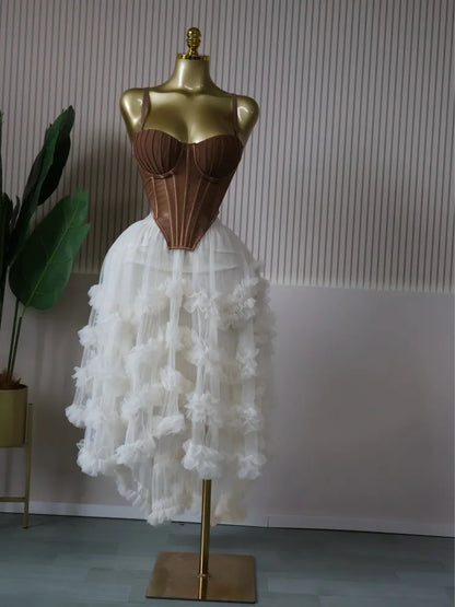 Crop Top Skirt Set Elegant