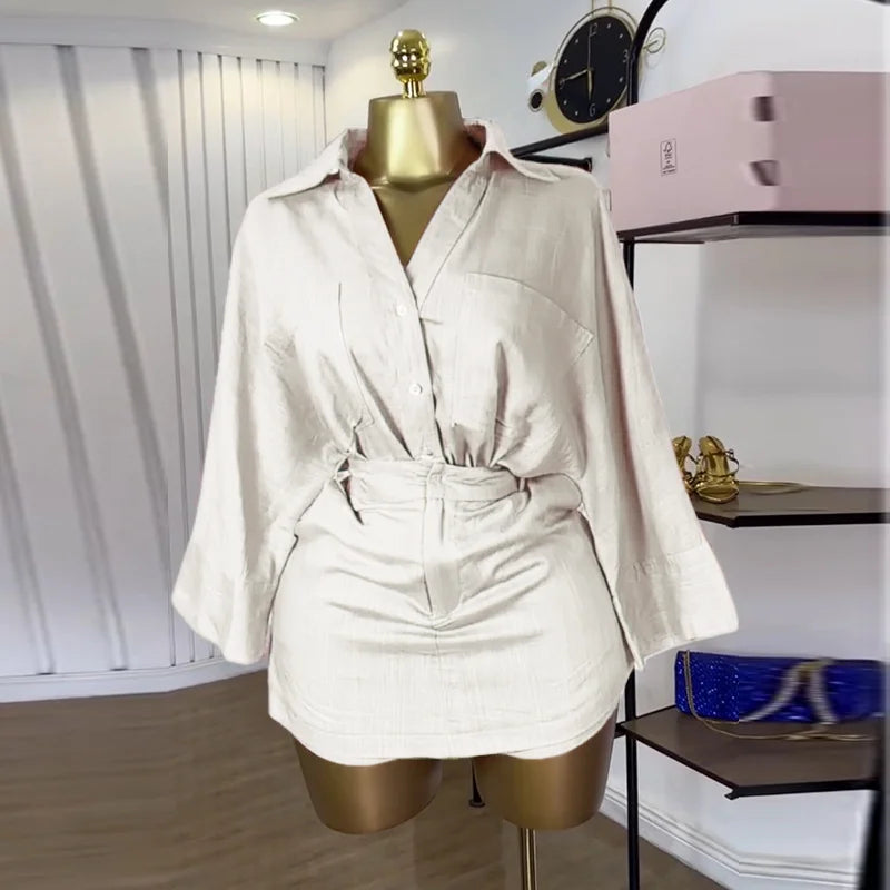 Shirt Shorts Matching Set