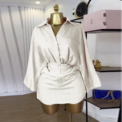 Shirt Shorts Matching Set