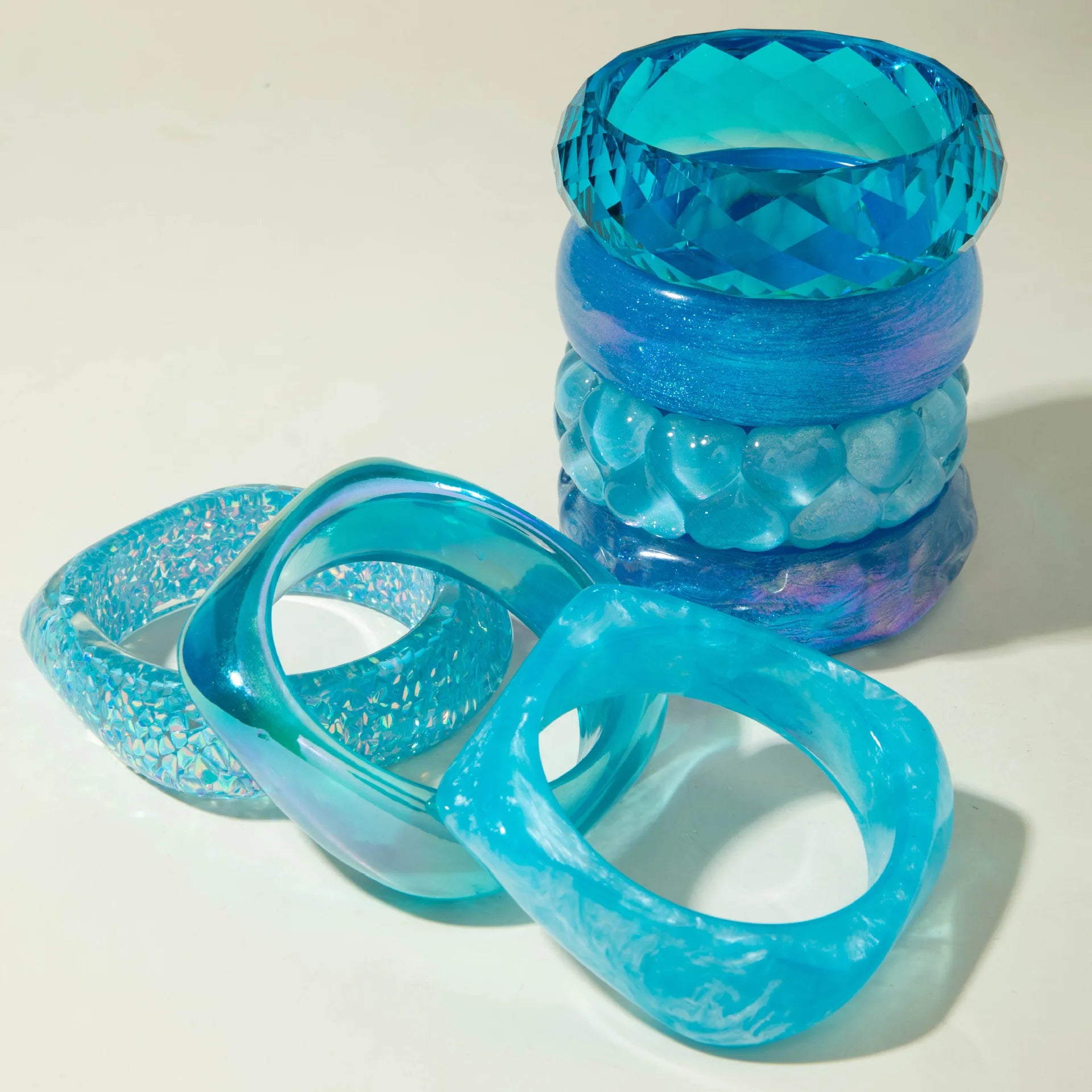 Blue Vintage Charm Bangle