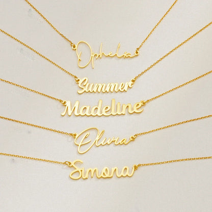 Stainless Steel Personalised Name Necklace for Women