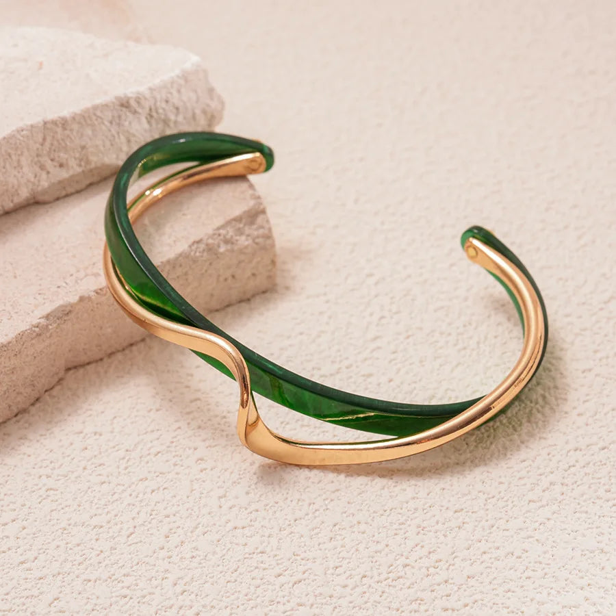 Blue Green Wave Bangle