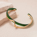 Blue Green Wave Bangle