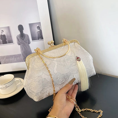 Vintage Embroidered Tote Bag