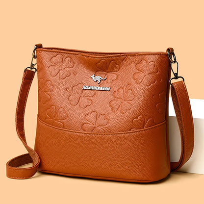 Luxury Check Print Bucket Bag