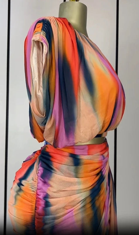 Tie Dye Skirt Set