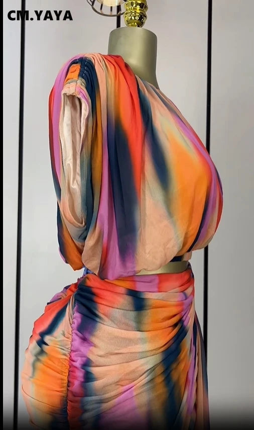 Tie Dye Skirt Set