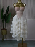 Crop Top Skirt Set Elegant