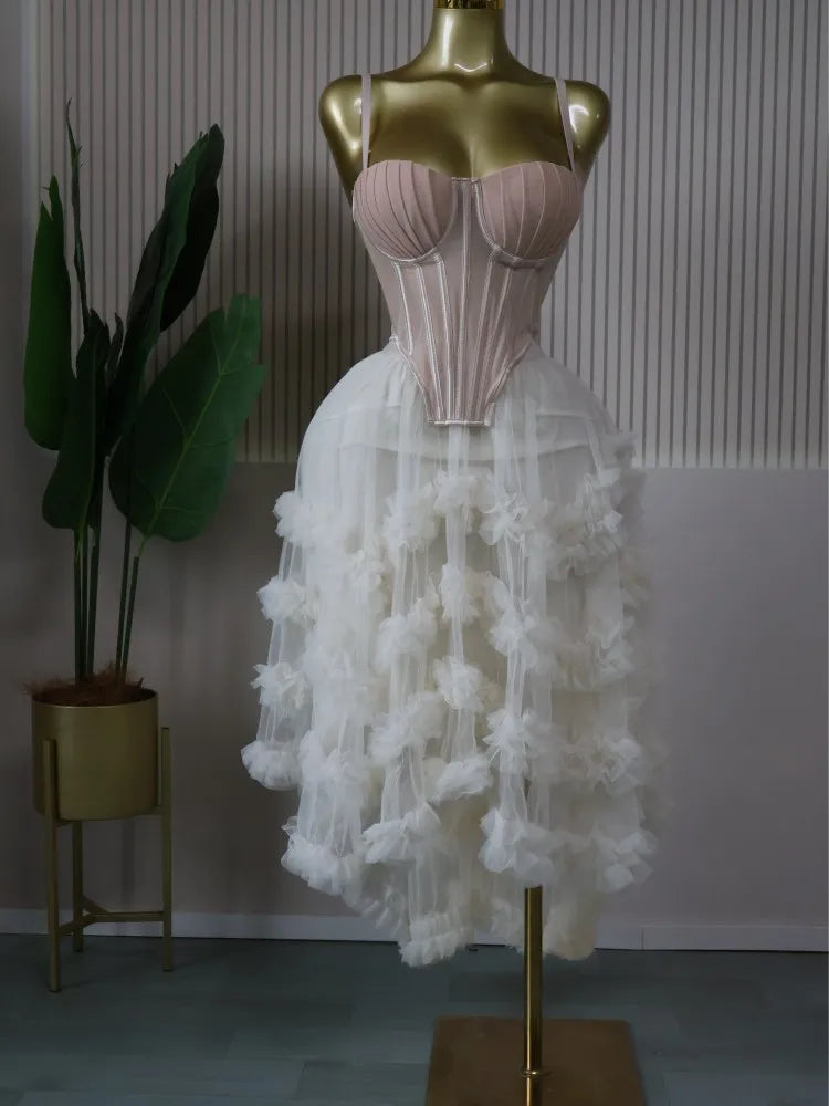 Crop Top Skirt Set Elegant