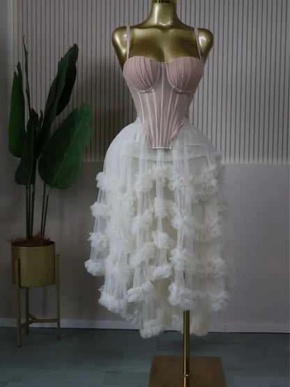 Crop Top Skirt Set Elegant
