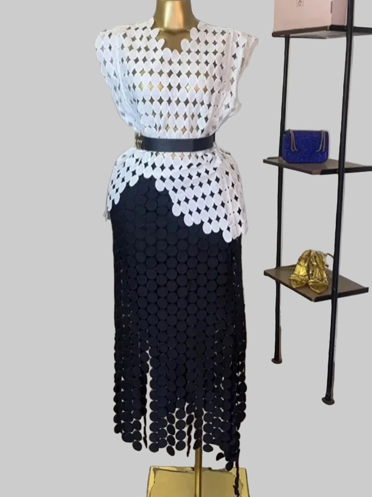 Crop Top Skirt Set