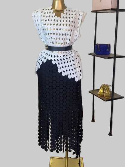 Crop Top Skirt Set