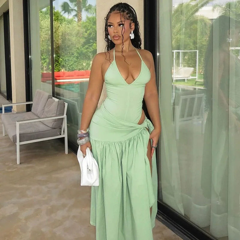Bodysuit Long Skirt Set